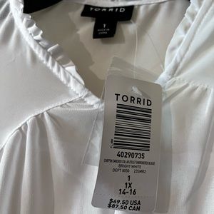 Brand New White Eyelet Embroidered Top